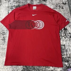 Nike Vintage 90s Silver Tag Short Sleeve Shirt Men's Size XL, Red